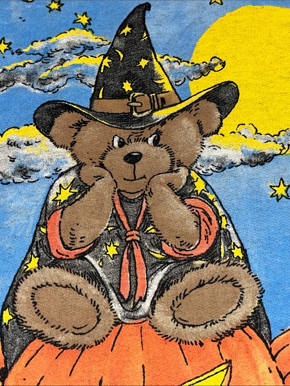 Basic edition plus - vintage Halloween teddy bear sweatshirt 3X - Picture 5 of 11